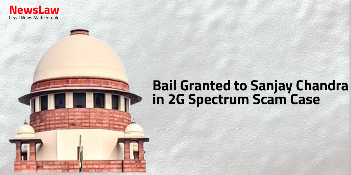 Bail Granted to Sanjay Chandra in 2G Spectrum Scam Case