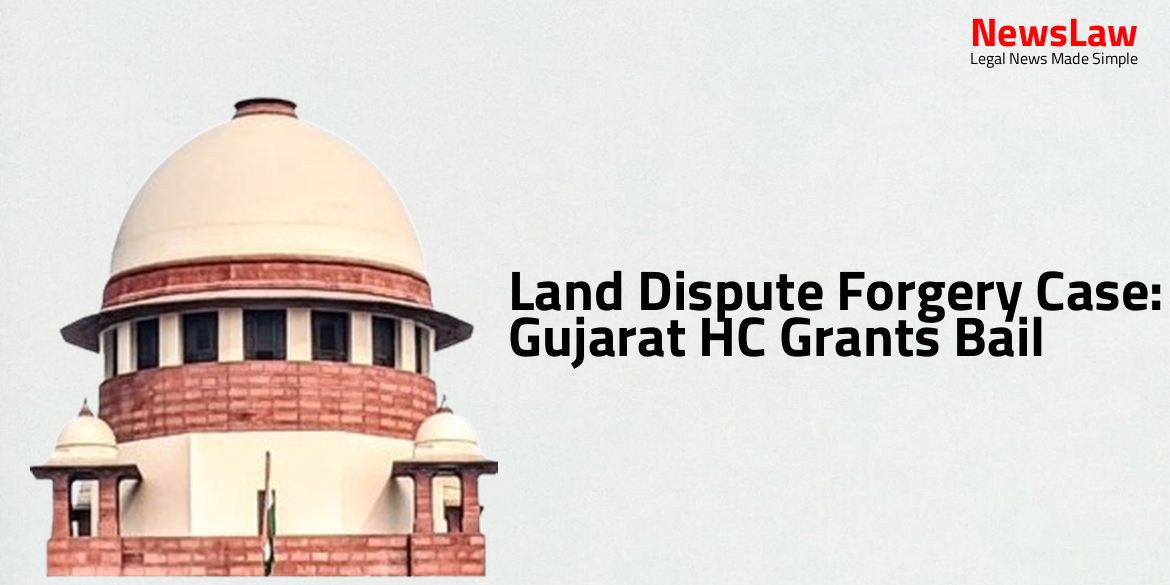 Land Dispute Forgery Case: Gujarat HC Grants Bail