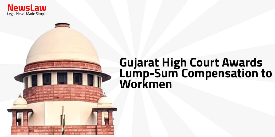 Gujarat High Court Awards Lump-Sum Compensation to Workmen
