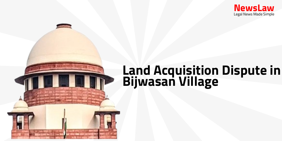 Land Acquisition Dispute in Bijwasan Village